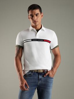 Tommy Hilfiger - Embroidered Logo Regular Fit Cotton Polo T-Shirt