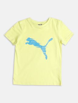 Puma - Cat Logo Boys Yellow T-shirt