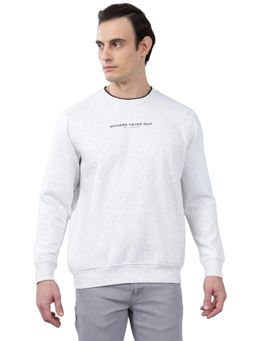 Cantabil - Off-White Printed Casual Sweatshirt