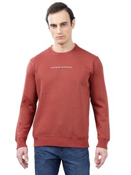 Cantabil - Red Solid Casual Sweatshirt