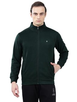 Cantabil - Green Solid Casual Jacket