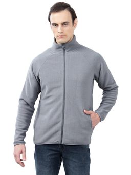 Cantabil - Grey Solid Casual Jacket