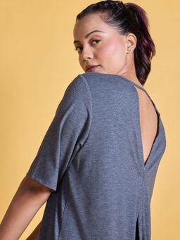 Nykd by Nykaa - Textured Cutout Back Knot Overlay -NYAT267-Black Melange