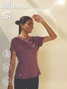 Nykd by Nykaa - Sun Protect Tee NYK296 Arctic Dusk Melange