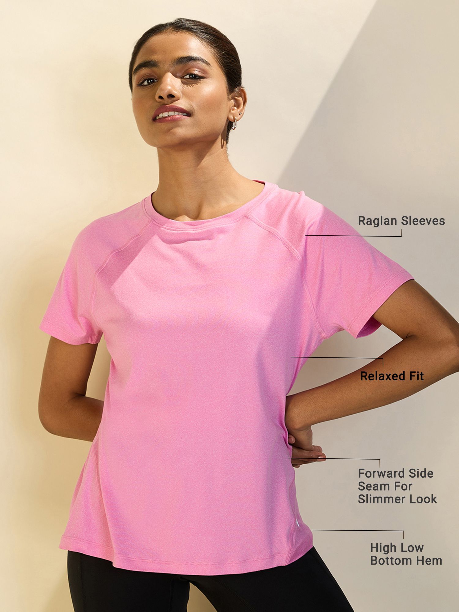 Sun Protect Tee NYK296 Fuchsia Pink Melange-picture-26
