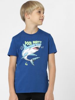 Jack & Jones Junior - BOYS Blue Graphic Print T-shirt