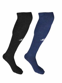 Heelium - Bamboo Football Multi-Color Socks for Men & Women, Odour Free, Pack of 2