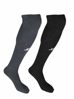 Heelium - Bamboo Football Multi-Color Socks for Men & Women, Odour Free, Pack of 2