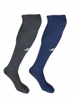Heelium - Bamboo Football Multi-Color Socks for Men & Women, Odour Free, Pack of 2