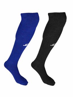 Heelium - Bamboo Football Multi-Color Socks for Men & Women, Odour Free, Pack of 2