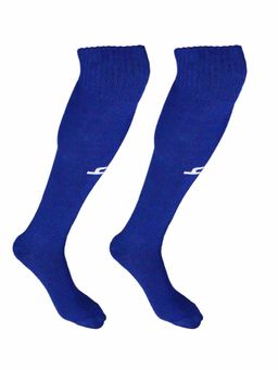 Heelium - Bamboo Football Blue Socks for Men & Women, Odour Free, Pack of 2