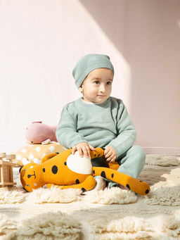 THE BABY TRUNK - Mint Green Star T-Shirt with Jogger & Cap Set of 3 for Boy