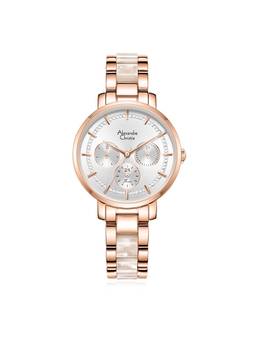Alexandre Christie - 2932BFBRGRGSL2 Womens Multi-Function Quartz - White (M)