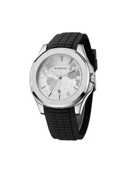 Giordano - Stylish World Map design Watch for men - Silver (M)