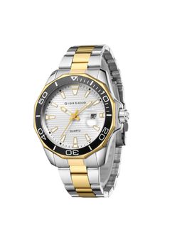 Giordano - Stainless Steel Analog Watch for Men - White (M)