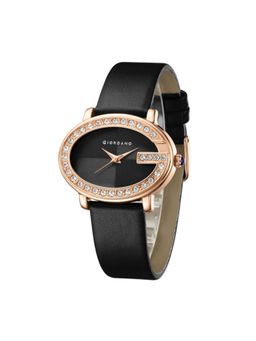 Giordano - Monogram Watch for Women with Elegant Oval Shape Dial - Black (M)