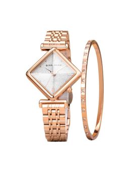 Giordano - Women Rose Gold Analog Watch with Bracelet Set - White (M)