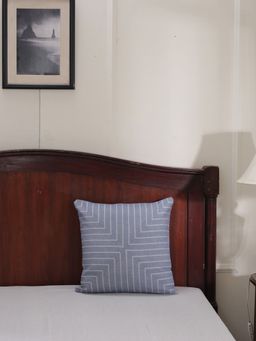 Maspar - Cotsmere Adore 110 GSM Cotton Blue Engineered Medium Cushion Cover