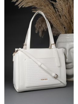 Allen Solly - Women White Casual Handbag with Detachable Strap