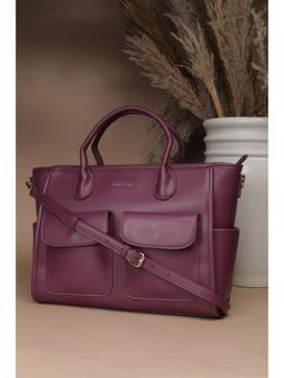 Allen Solly - Women Purple Casual Handbag with Detachable Strap