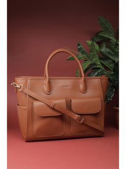Allen Solly - Women Brown Casual Handbag with Detachable Strap