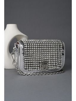 Allen Solly - Women Grey Casual Sling Bag With Detachable Strap