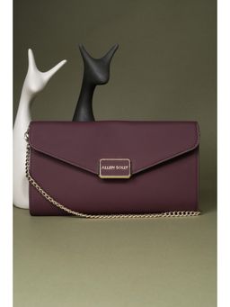 Allen Solly - Women Maroon Casual Sling Bag With Detachable Strap