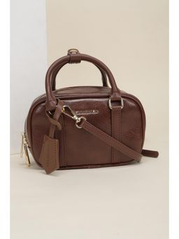 Van Heusen - Women Brown Textured Casual Handbag
