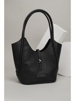 Van Heusen - Women Black Textured Casual Handbag