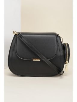 Van Heusen - Women Black Solid Casual Sling Bag