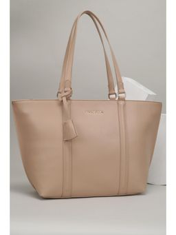 Van Heusen - Women Beige Solid Casual Handbag
