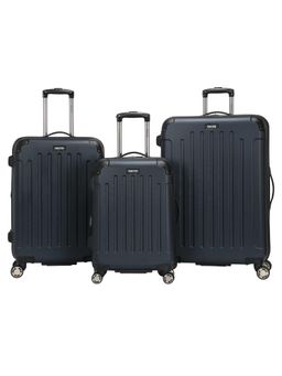 Kenneth Cole - Unisex Renegade ABS Trolley Bags - Navy Blue (S/M/L) (Pack of 3)
