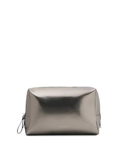 MIRAGGIO - Unisex Tiana Black Travel & Utility Pouch - Silver (L)