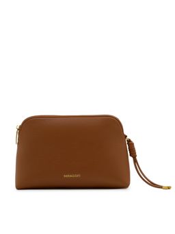 MIRAGGIO - Unisex Verona Brown Travel & Utility Pouch (L)