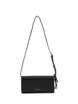 MIRAGGIO - Women Carly Black Wallet With Detachable Strap (M)