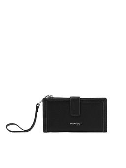 MIRAGGIO - Women Trudie Black Detachable Wristlet Wallet (S)
