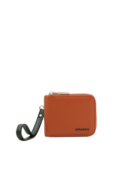 MIRAGGIO - Women Cody Solid Orange Wallet (S)