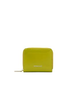 MIRAGGIO - Women Taffy Solid Green Wallet (S)