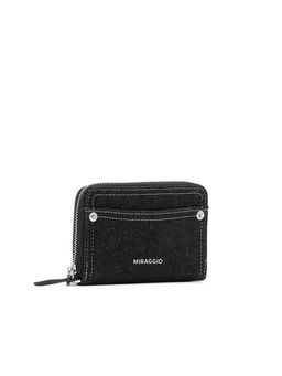 MIRAGGIO - Women Dew Denim Black Wallet (S)