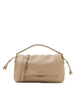MIRAGGIO - Women Mindy Beige Sling Bag With Detachable Strap (S)