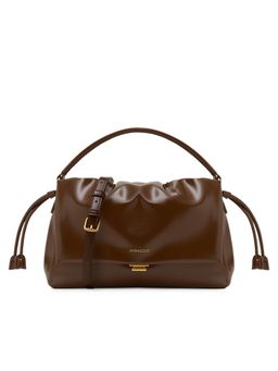 MIRAGGIO - Women Mindy Brown Sling Bag With Detachable Strap (S)