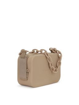 VIAJECITO - Women Classic Fog Chain Sling Bag - Beige