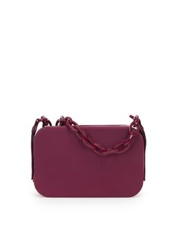 VIAJECITO - Women Classic Short Chain Handbag - Berry - Wine