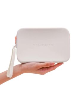 VIAJECITO - Women Clutch - Cocopeat - White