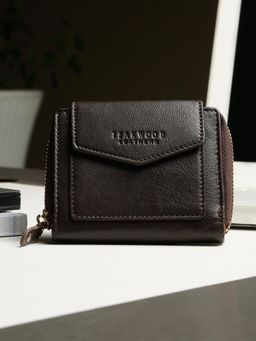 Teakwood - Women BROWN LEATHER WALLET