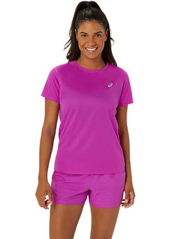 ASICS - Purple Solid Polyester Regular T-Shirt