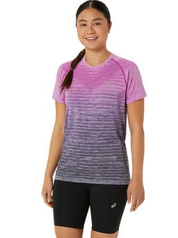 ASICS - Purple Self Design Nylon Slim T-Shirt