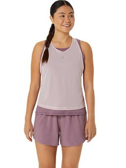 ASICS - Beige Solid Polyester Regular Tank Top
