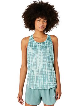 ASICS - Green Printed Polyester Regular Tank Top