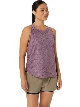 ASICS - Purple Printed Polyester Regular Tank Top